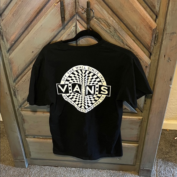 Vans Black Tee with White Logo - Picture 2 of 5